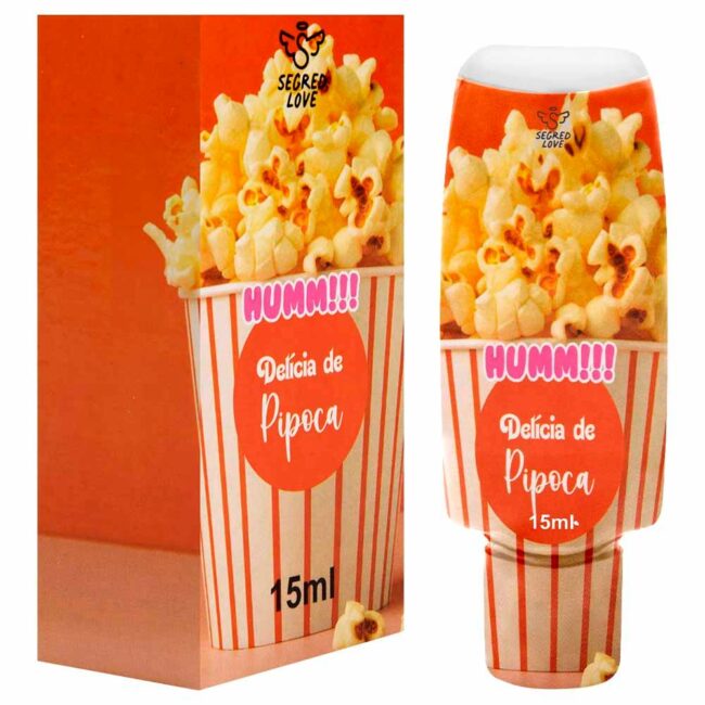 GEL COMESTIVEL SABOR PIPOCA DOCE COM AQUECIMENTO