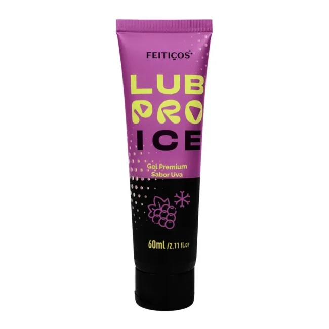 LUBRIFICANTE ICE PREMIUM EFEITO FRIO COM SABOR DE UVA