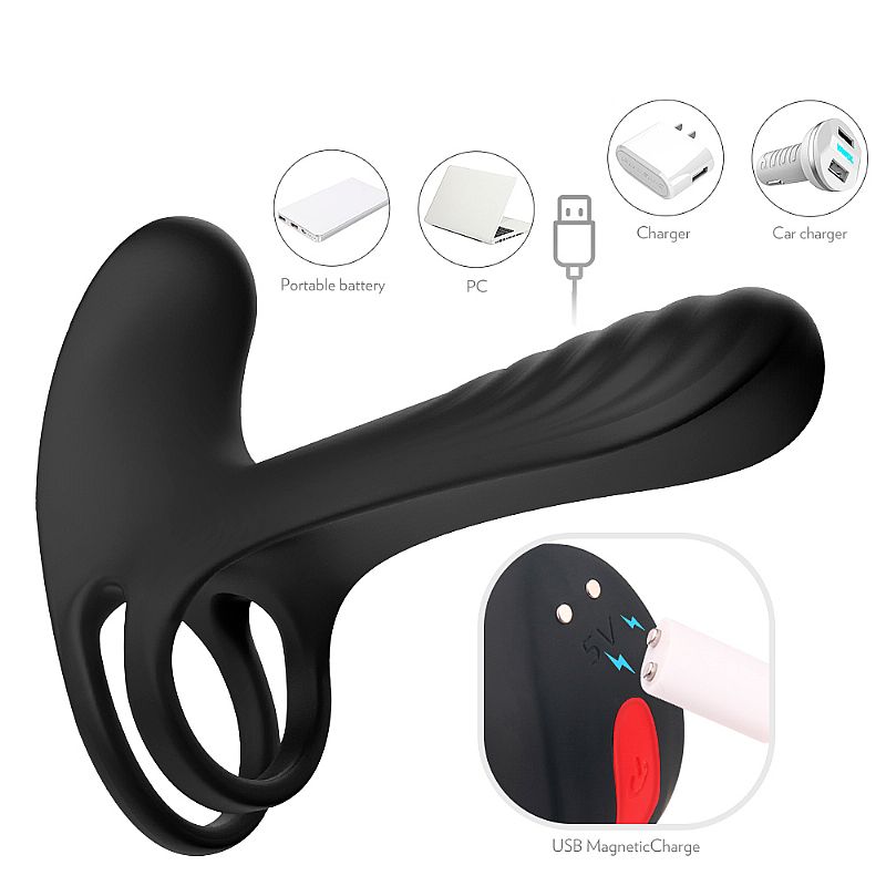 VIBRADOR PENIANO COM ANEL FRANK RCT - Imagem 6