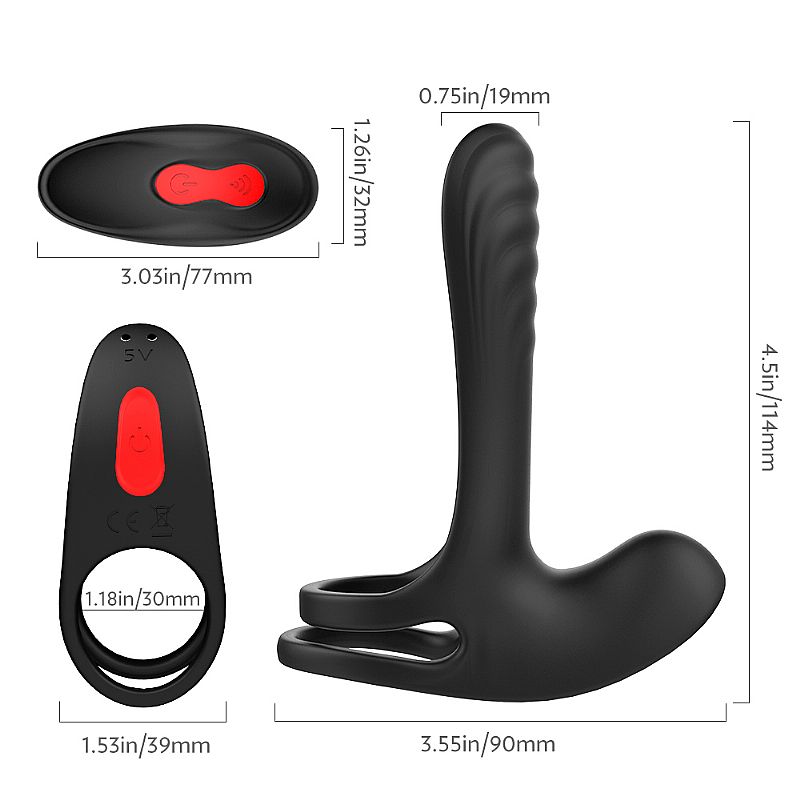 VIBRADOR PENIANO COM ANEL FRANK RCT - Imagem 4