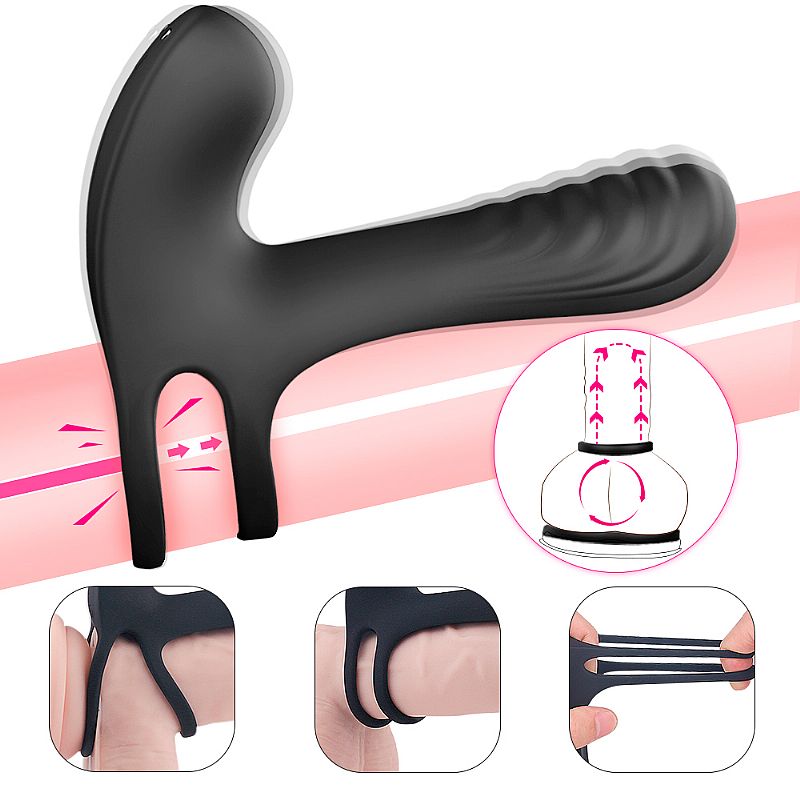 VIBRADOR PENIANO COM ANEL FRANK RCT - Imagem 3