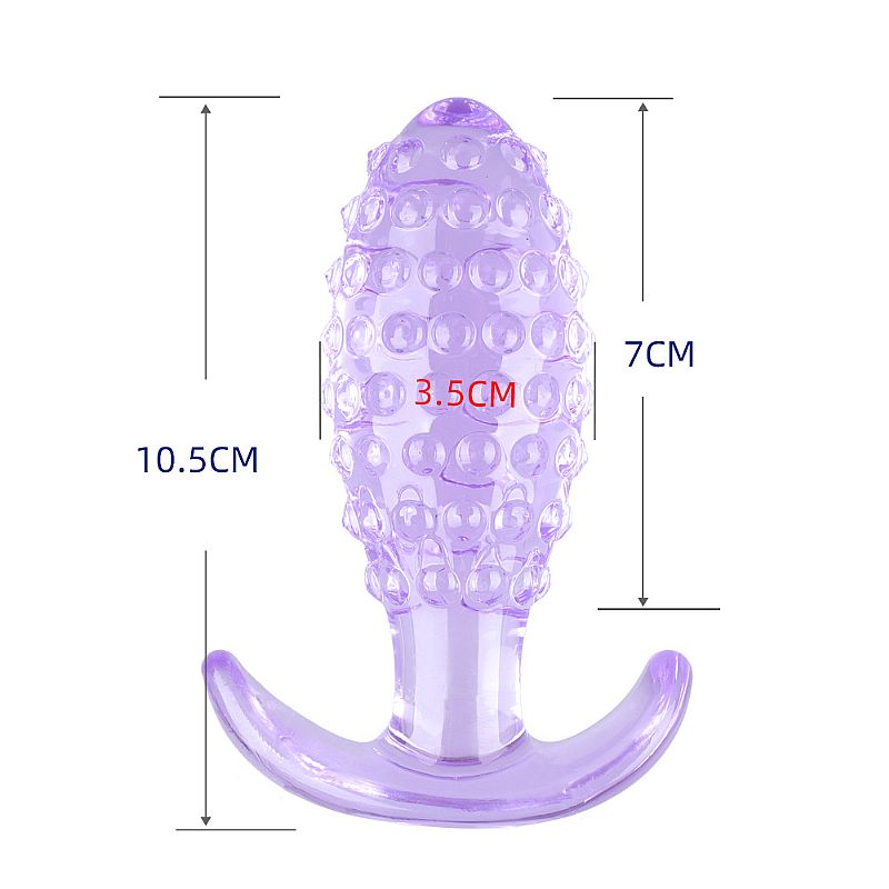 PLUG ANAL EM SILICONE COM TEXTURA DE BOLINHA CORES - Imagem 5