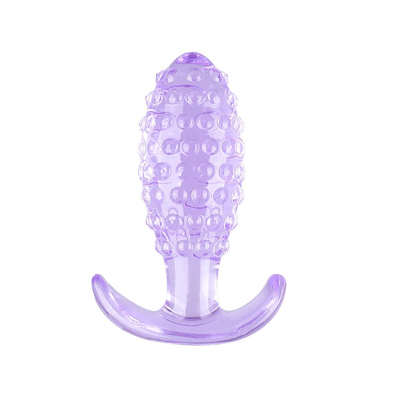 PLUG ANAL EM SILICONE COM TEXTURA DE BOLINHA CORES - Imagem 2