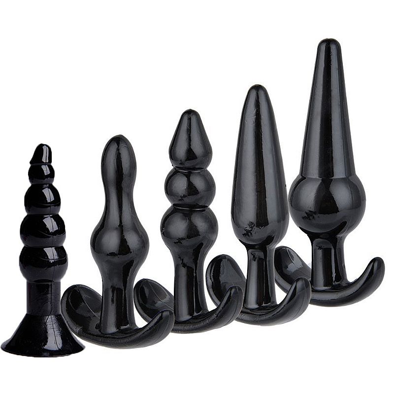 KIT PLUG ANAL 5 PEÇAS SILICONE FLEXIVEL - Imagem 4