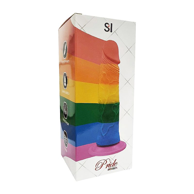 DILDO PENIS REALISTICO COM VENTOSA COLORIDO 18,5X3,5CM - Imagem 2