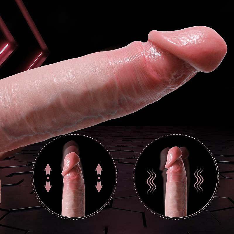 PROTESE REALISTICO EM SILICONE LÍQUIDO COM VAI E VEM ROTATIVO COM AQUECIMENTO 22,5X4,0CM - Imagem 2