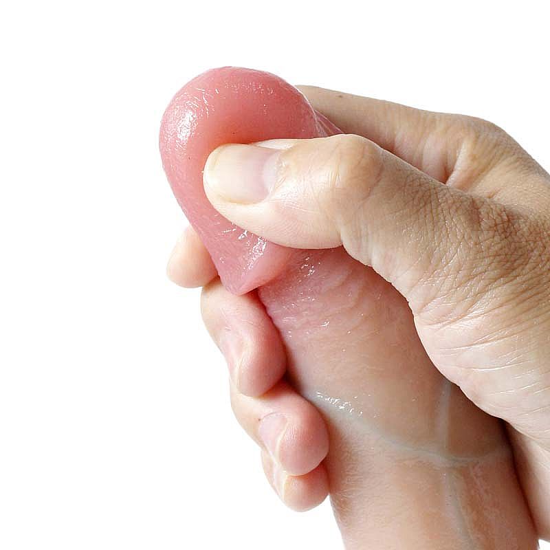 PENIS SUPER REALISTICO EM SILICONE LIQUIDO 17,0X3,5CM - Imagem 2