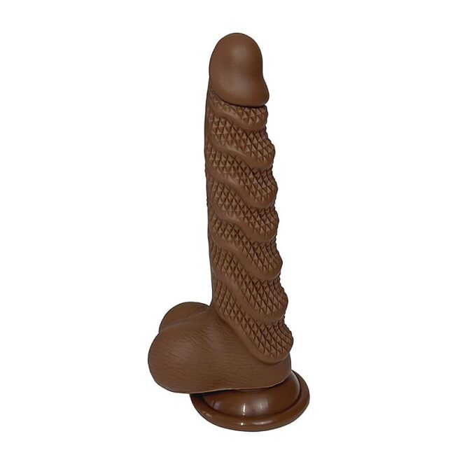 DILDO PENIS REALISTICO COM VENTOSA COM SALIENCIAS ESTIMULADORAS