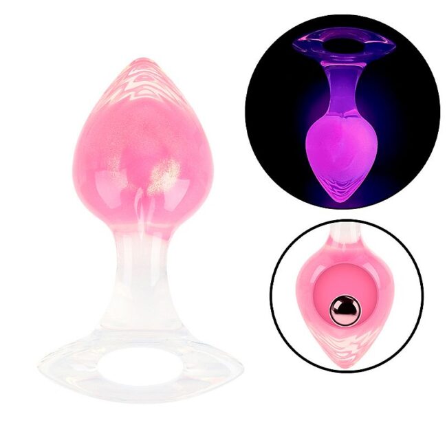 PLUG ANAL M FLUORESCENTE 9,6 X3,9CM PINK