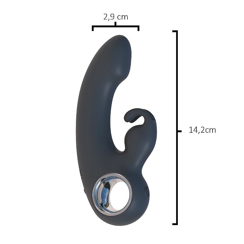 VIBRADOR DE PONTO G E CLITÓRIS COM DEDILHAR VEM CÁ - Imagem 2