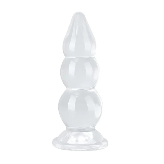 PLUG ANAL ESCALONADO EM SILICONE COM VENTOSA 22x10CM
