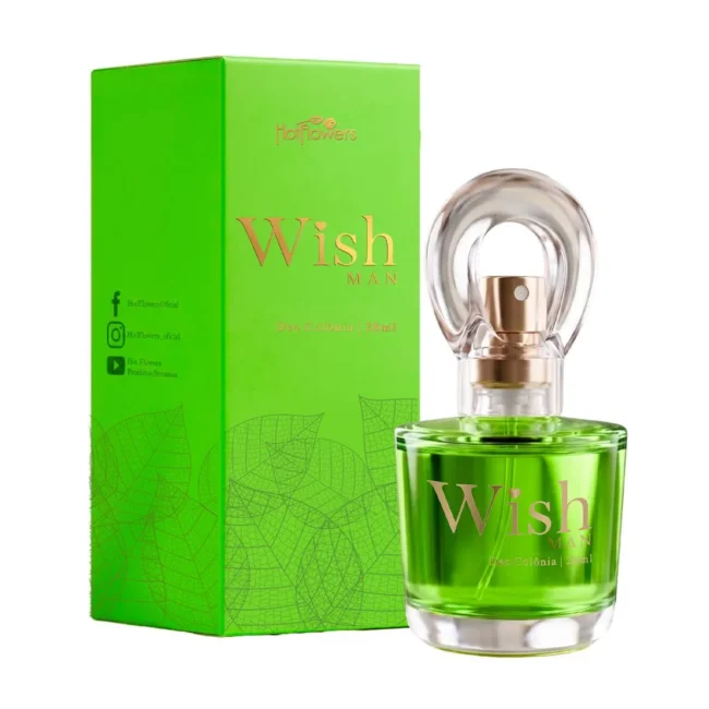 DEO COLÔNIA COM FEROMONIOS WISH MAN 28ML