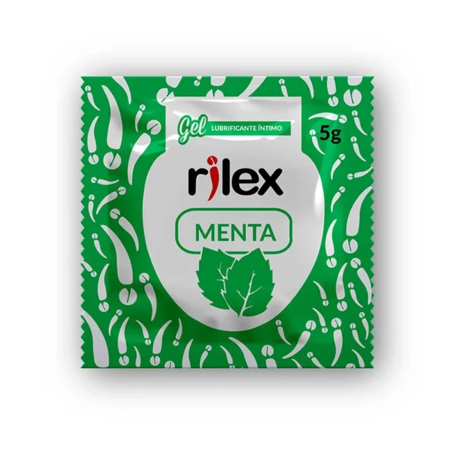 GEL LUBRIFICANTE ÍNTIMO RILEX COM AROMA DE MENTA SACHE 5G