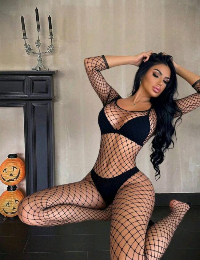 BODYSTOCKING ARRASTÃO TRAMA GRANDE SHAKIRA